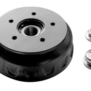 TAMBOUR DE FREIN KNOTT AVEC ROULEMENT POUR ESSIEU REMORQUE 1350KG 200X50 5X112