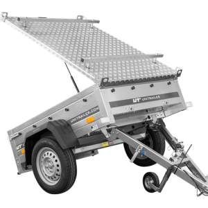Remorque à un essieu 150x106 UNITRAILER GARDEN 150 KIPP avec bâche en aluminium