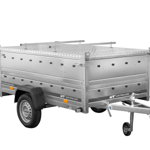 Remorque à un essieu 230x125 UNITRAILER GARDEN 230 KIPP avec côtés BIS et bâche en aluminium