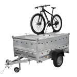 Remorque légère 200x106 UNITRAILER GARDEN 200 KIPP avec côtés BIS et bâche en aluminium