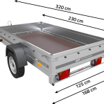 Remorque 230x125 UNITRAILER GARDEN 230 KIPP