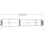 Amortisseur OPTIMAL pour essieu de remorque 750 kg pour essieu simple