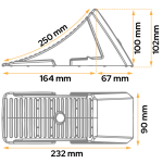 Cale de roue AL-KO H : 102 mm UK10