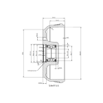 Tambour de frein remorque KNOTT 200x50 4x100