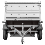 Remorque légère 200x125 UNITRAILER GARDEN 201 KIPP avec ridelles supplémentaires et bâche en aluminium