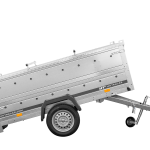 Remorque à un essieu 230x125 UNITRAILER GARDEN 230 KIPP avec côtés BIS et bâche en aluminium