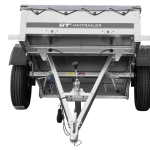 Remorque à un essieu 150x106 UNITRAILER GARDEN 150 KIPP avec châssis H-0 et bâche grise
