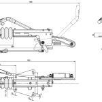 Dispositif de dépassement KNOTT KF20A avec attelage K20B pour remorque de 2000kg avec timon en V
