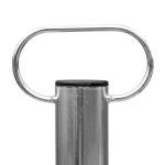 Béquille, support fixe UNITRAILER pour remorque plateau 150 kg,48 mm, 600 mm