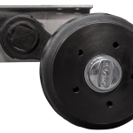 Essieu freiné KNOTT VGB13 pour remorque / dépanneuse 1350kg 1200mm 1570mm 5x112