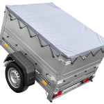 Remorque légère 150x106 UNITRAILER GARDEN 150 KIPP avec côtés BIS et bâche grise