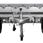 Remorque à un essieu 150x106 UNITRAILER GARDEN 150 KIPP avec châssis H-0 et bâche grise