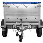 Remorque porte-voitures 230x125 UNITRAILER GARDEN 230 KIPP avec côtés BIS et bâche grise