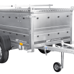 Remorque légère 200x106 UNITRAILER GARDEN 200 KIPP avec côtés BIS et bâche en aluminium