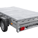 Remorque légère 230x125 UNITRAILER GARDEN 230 KIPP avec châssis H-0 et bâche bleue