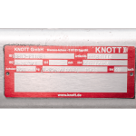 Essieu freiné KNOTT VGB13 pour remorque / dépanneuse 1350kg 1200mm 1570mm 5x112