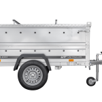 Remorque légère 200x106 UNITRAILER GARDEN 200 KIPP avec côtés BIS et bâche en aluminium