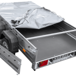 Remorque porte-voitures 264x150 UNITRAILER GARDEN 265/2 KIPP avec châssis H-0 et bâche grise
