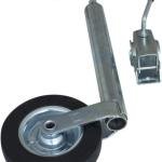 Roue jockey avec collier WINTERHOFF ST48-200VB+KLE48, 150 kg, 48 mm, 505-725 mm