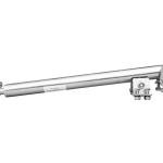Système de levage à manivelle UNITRAILER avec poignées pour le basculement et le déchargement de remorque, plateau de 1000 kg (500-865 mm).