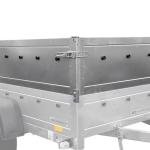 Remorque légère 150x106 UNITRAILER GARDEN 150 KIPP avec côtés BIS et bâche grise