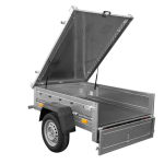 Remorque à un essieu 150x106 UNITRAILER GARDEN 150 KIPP avec bâche en aluminium