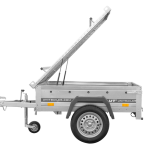 Remorque à un essieu 150x106 UNITRAILER GARDEN 150 KIPP avec bâche en aluminium